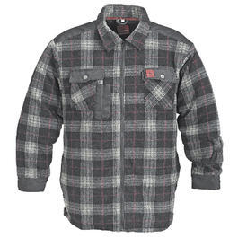 CanadianLine Fleece Jacke grau kariert 