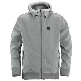 Vintage Industries Sweat Jacke Damien grau meliert