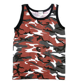Tank-Top, Muskelshirt red-camo