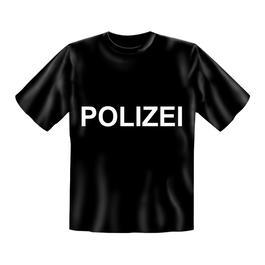 T-Shirt Polizei schwarz
