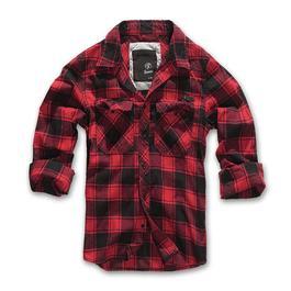 Brandit Checkshirt schwarz/rot kariert 