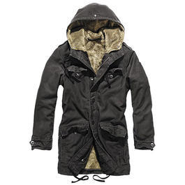 Brandit Haley Parka schwarz
