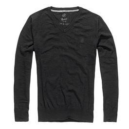 Brandit Pullover London V-Neck Sweat Shirt schwarz 