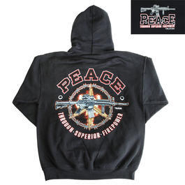 7.62 Design Pullover Peace Hoodie schwarz 