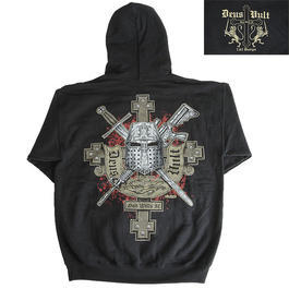 7.62 Design Pullover Deus Vult Hoodie schwarz