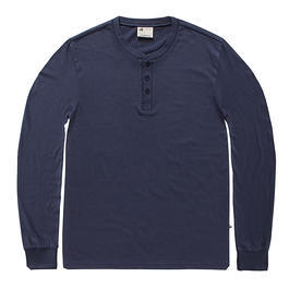 Vintage Industries Shoreline Longsleeve Henley Shirt midnight  