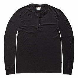 Vintage Industries Shoreline Longsleeve Henley Shirt schwarz  