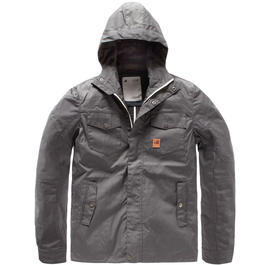 Vintage Industries Jacke Sanded Parka grau 