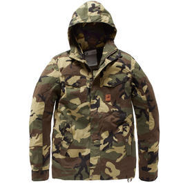 Vintage Industries Jacke Sanded Parka woodland 