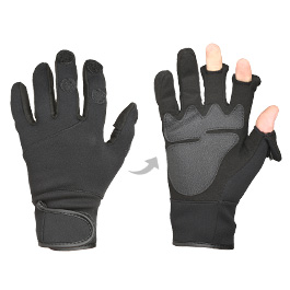 Mil-Tec Handschuh Shooting Gloves Neopren schwarz