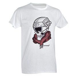 Defcon 5 T-Shirt Skull with Helmet wei