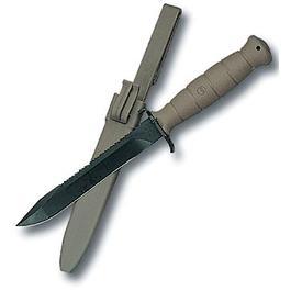 Survivalmesser - Glock Kampfmesser oliv mit S&auml;gezahnung
