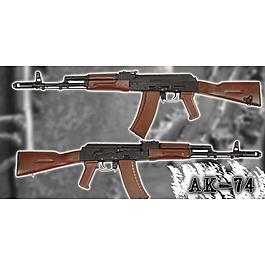 AK-74 Kalashnikov Deko, Original mit Holzschaft  