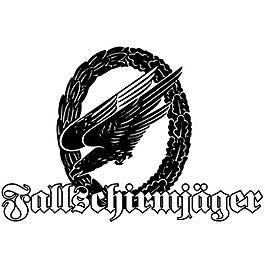 Aufkleber Fallschirmj�ger, schwarz