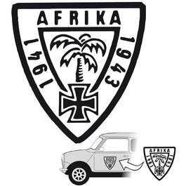 Aufkleber Afrika schwarz