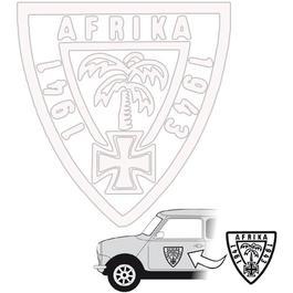 Aufkleber Afrika weiss