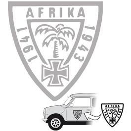 Aufkleber Afrika silber