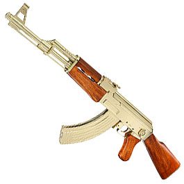 Dekowaffe Kalashnikov AK47 Sadam-Ausfhrung goldfarben