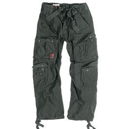 Airborne Vintage Trouser Surplus, schwarz stonewashed 