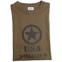 T-Shirt USA oliv 