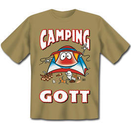 T-Shirt Camping Gott
