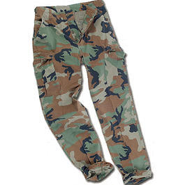 BDU Feldhose Type Ripstop gewaschen, woodland 