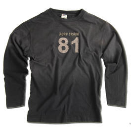 Vintage Longsleeve Pure Trash, schwarz 
