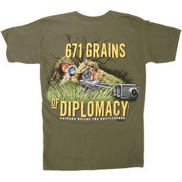 7.62 T-Shirt 671 Grains of Diplomacy, oliv
