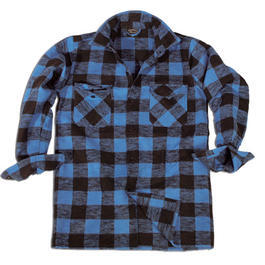 Holzf�llerhemd blau/schwarz