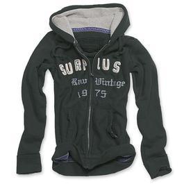 Surplus Ladies Hoodie mit Zip schwarz
