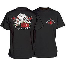 T-Shirt King Kerosin Booze & Tattoos Front- und R�ckendruck