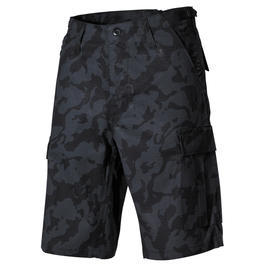 US BDU Bermuda, Rip Stop, night-camo