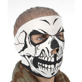 Neopren Voll-Gesichtsmaske wendbar Skull wei� 