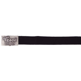 Pure Trash G�rtel mit Metallkastenschloss, schwarz