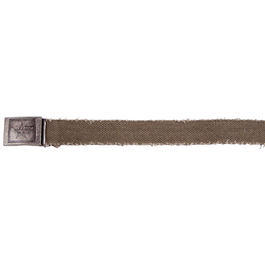 Pure Trash G�rtel mit wendbarem Metallkastenschloss, vintage/oliv