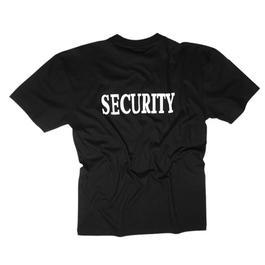 T-Shirt Security mit groem Rckenaufdruck schwarz