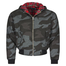 Harrington Jacke, dark-splinter mit Kapuze