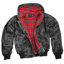 Harrington Jacke, russian-night-camo mit Kapuze