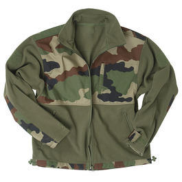Fleecejacke Mil-Tec, Ripstop Patch, woodland 