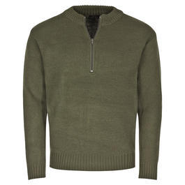 Armeepullover mit Rei�verschluss, oliv
