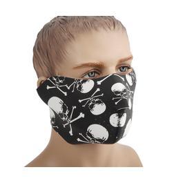 Neopren Halb-Gesichtsmaske wendbar Skull and Bones 