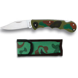 Camouflage Klappmesser mit Etui