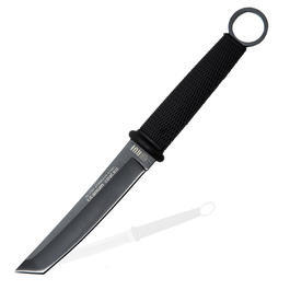 RUI Messer Black Titanium Tantoklinge Gummigriff