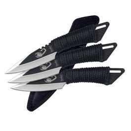 Linder Scorpion II Wurfmesser Set 3-teilig schwarz