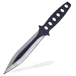 Haller Wurfmesser schwarz silber