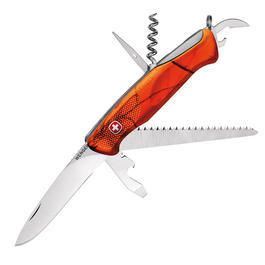 Wenger Messer - Wenger Taschenmesser New Ranger 55 neon orange Realtree Griffschalen 7-teilig
