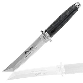 Tokisu Taktisches Messer Musashii Tantoklinge silber/schwarz inkl. Grtelscheide und Box