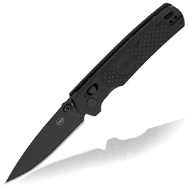 Amare Knives Einhandmesser FieldBro Blackout VG10 Stahl schwarz inkl. Grtelclip