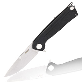 ANV Knives Einhandmesser Z100 Sleipner Stahl schwarz/stonewash inkl. Grtelclip