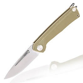 ANV Knives Taschenmesser Z200 G10 Sleipner Stahl oliv/stonewash inkl. Grtelclip
